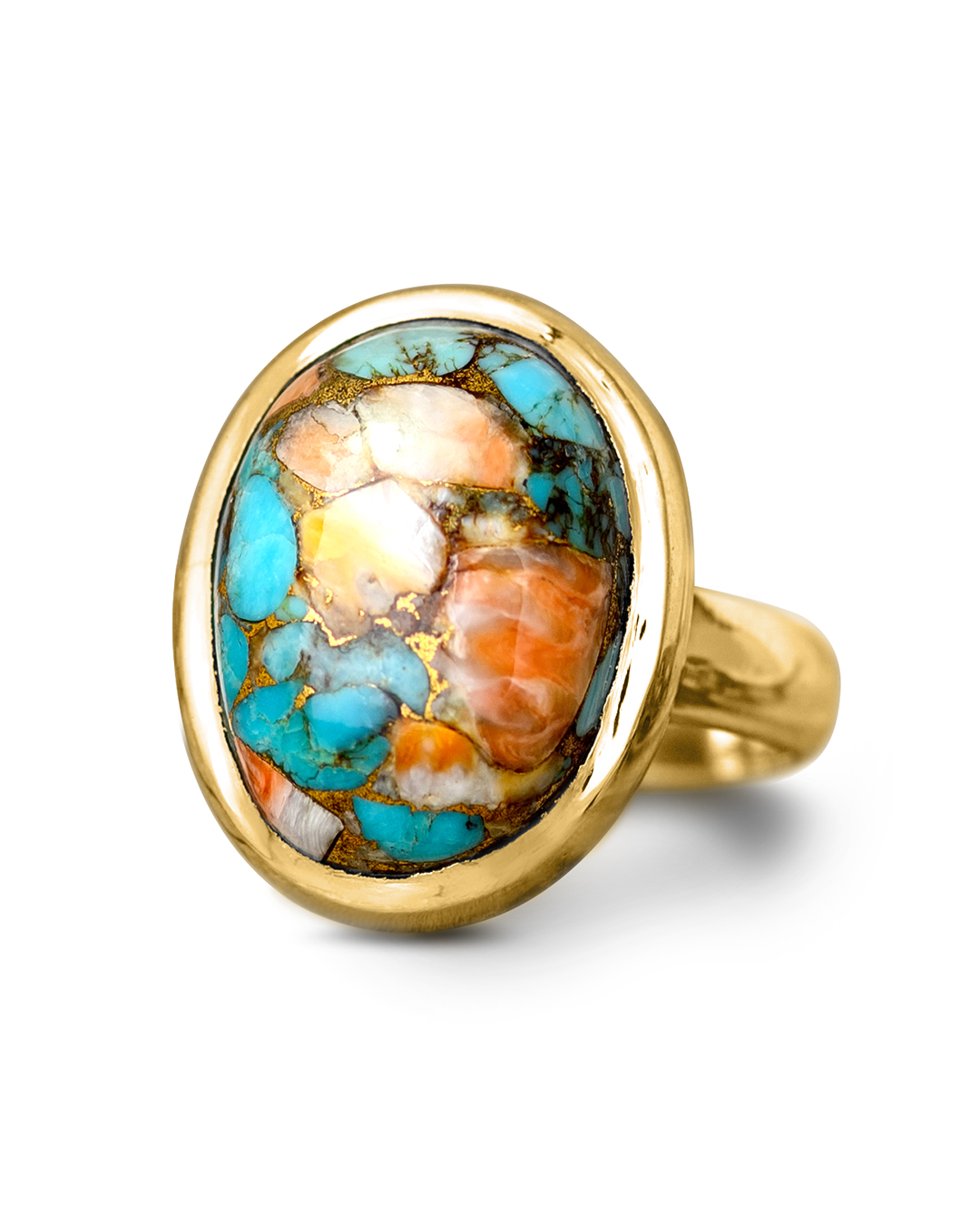 Bague en Or Turquoise Huître