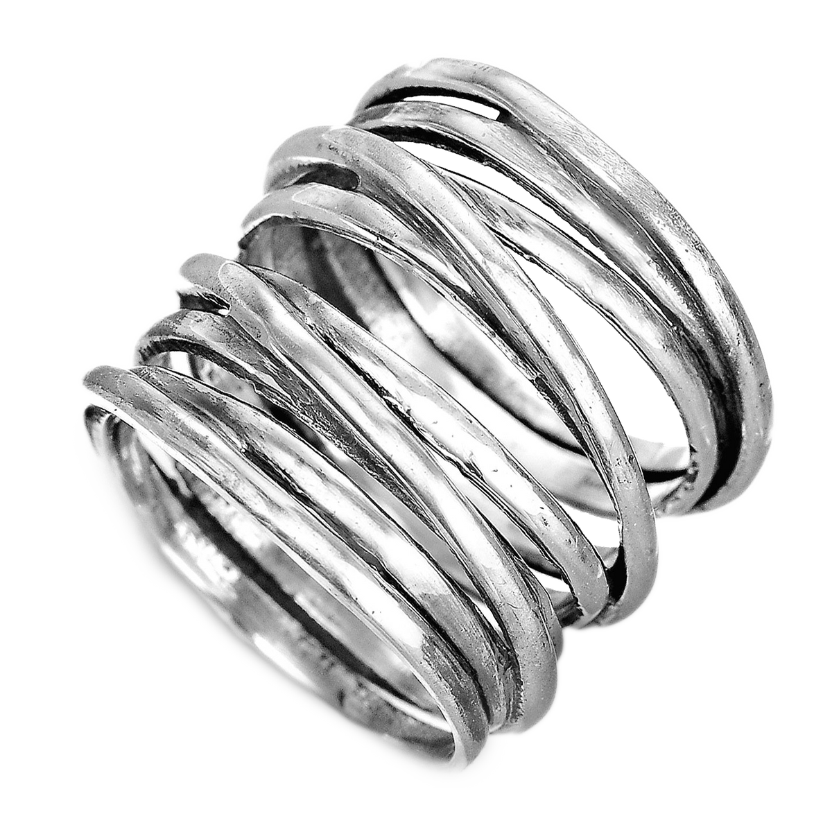 Bague Large avec Enveloppement Épais