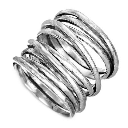 Bague Large avec Enveloppement Épais