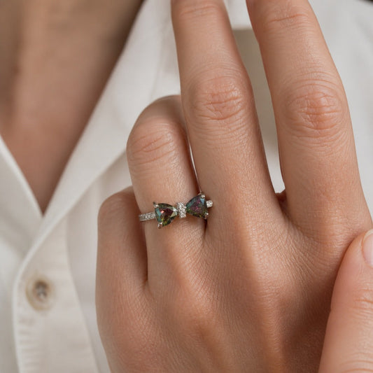 Bague en Argent Zirconia Papillon Luxe