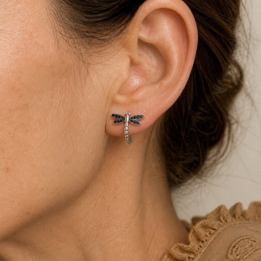 Boucles d'Oreilles Argent Clip-On en Zirconia